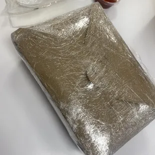 Food wrapped from delivery
