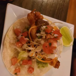 Crispy Salmon taco