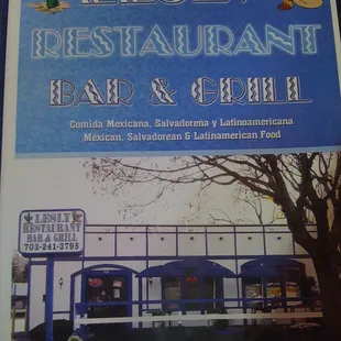 a sign for the restaurant