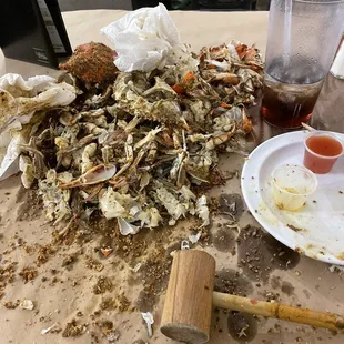 6 medium crabs gone!