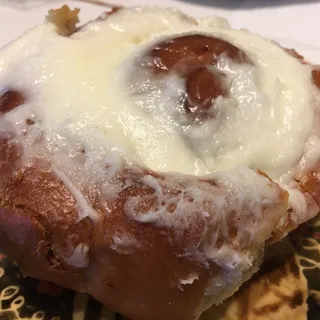 Huge, Frosted Cinnamon Roll