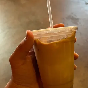 Iced Espresso Latte with Oat Milk