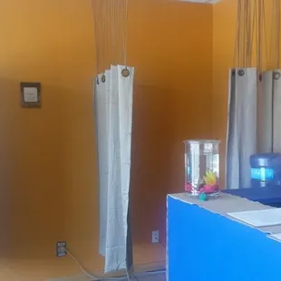 Come check out the beautiful space, including zen yoga fish - Blueberry and Strawberry!