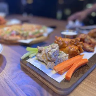 a variety of appetizers
