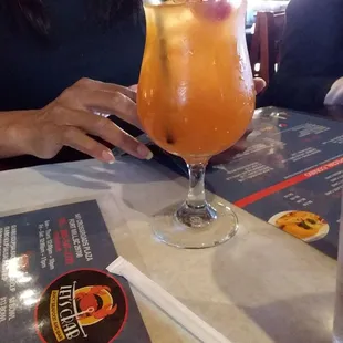 Peach cocktail
