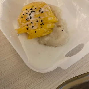 Watery coconut sauce . Should be a bit thicker