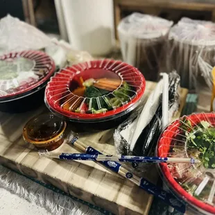 Don&apos;t tell me this isn&apos;t just so pretty. Take out COLLAGEN PHO, Chicken pho, Thai Milk Tea