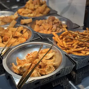 Fried foods are also self serve