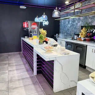 Self serve beverage area