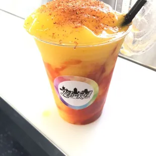 Mango smoothie with Chamoy and taJin