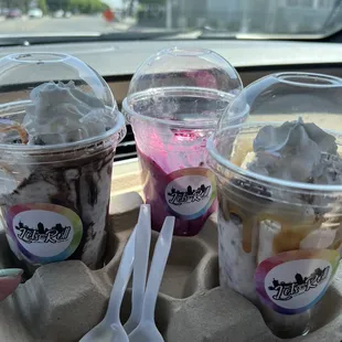 Oreo, half eaten pitaya and Ferrari