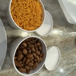 Pinto beans and rice sides