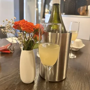 Mimosa with Guava Juice