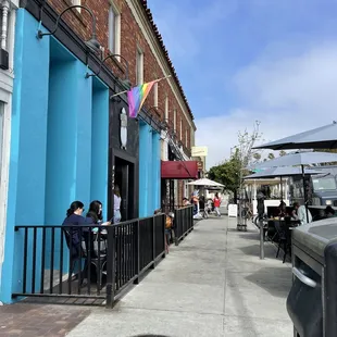 Outside