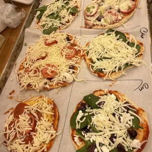 Our pizzas
