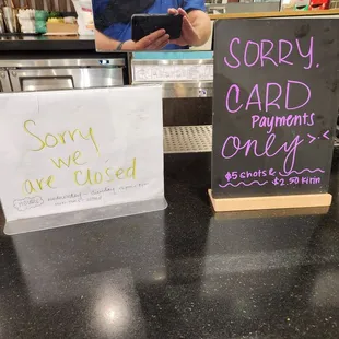 often closed foe business hours. I want to be enthused about a bar in a food court, but they need to be open when they say they will.