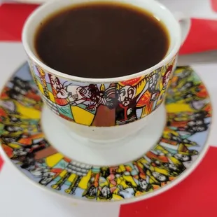 a cup of coffee