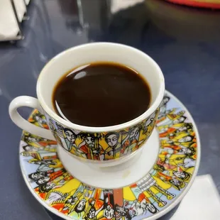 a cup of coffee