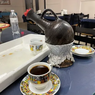 Ethiopian coffee (cultural coffee on the menu).