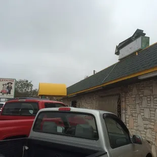 Outside the restaurant bad parking.