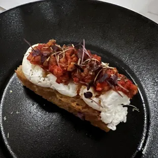 Goat cheese tartine