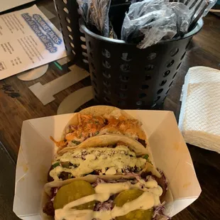 THE Original Chicken Ball Taco, Meatball Street Taco &amp; Nashville Hot Chicken Ball Taco! Thanks for having us HopFusion.