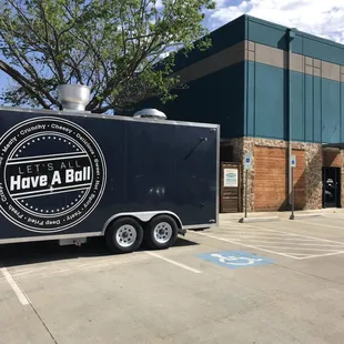 Let&apos;s All Have a Ball food truck at Grapevine Craft Brewing. One of our local favorites.