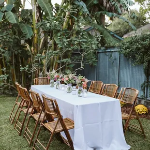 We love creating beautiful backyard weddings!