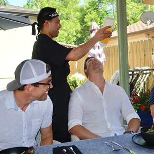 Henry kept us on our toes with the sake super soaker &amp; we all had our fair share to drink. Kanpai!