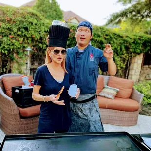 The chef is a little crazy