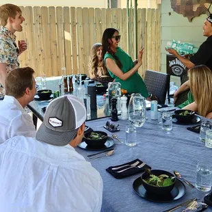 Henry kept us on our toes with the sake super soaker &amp; we all had our fair share to drink. Kanpai!