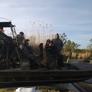 Rolling on bayou with Caption Arthur @ Airboat Tours by Arthur Marthene, Inc.