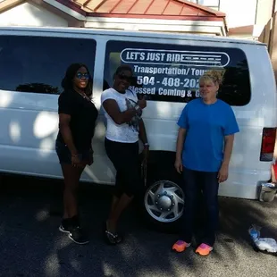 Customers about to take our New Orleans city tour.