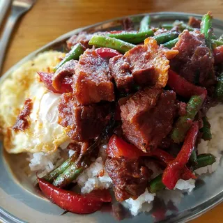 Pad Prik Khing Moo Krob