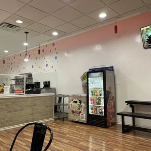 the inside of a restaurant