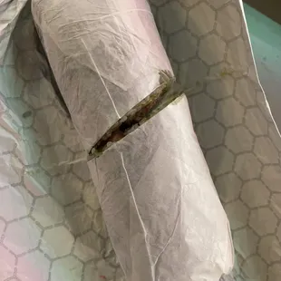 Size of sushi burrito