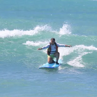 My youngest one was super scared to do it but her instructor was so nice and patient with her and didn't force her.