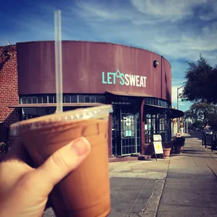 My weekends are made better with a morning sweat session followed by a chiltepin cold brew from Exo.