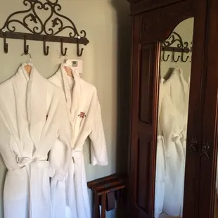 Getting comfy in our room. Room 1.