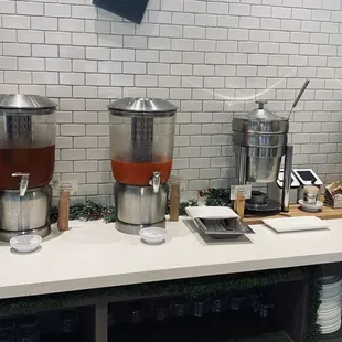 Breakfast buffet $28 adults $15 for kids - juices (mango!) and oatmeal