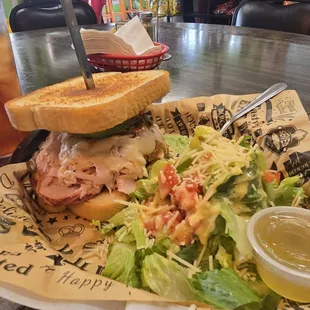 Turks &amp; Durks, side salad