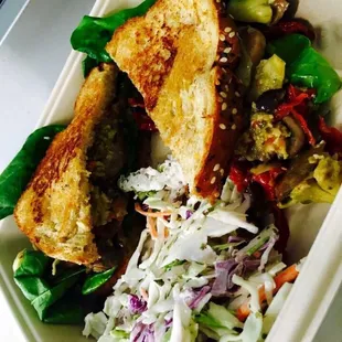 Hippie picnic sandwich