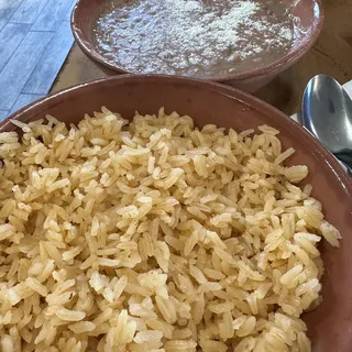 Enchiladas Cochinita rice and beans