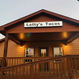Front view of the restaurant
