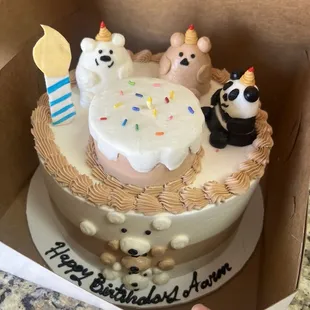 When I picked it up at the bakery.