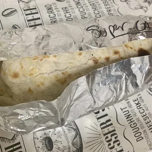 HUGE  super burrito. It weighs like 10 pounds.