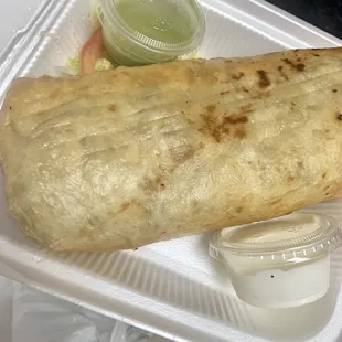 The chimichanga is also about 10 lbs. lol