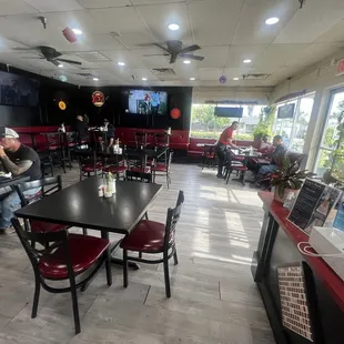 Dining area on right side