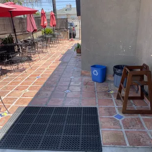 Outside seating area
