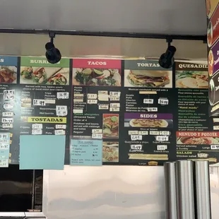 Lunch and dinner menu